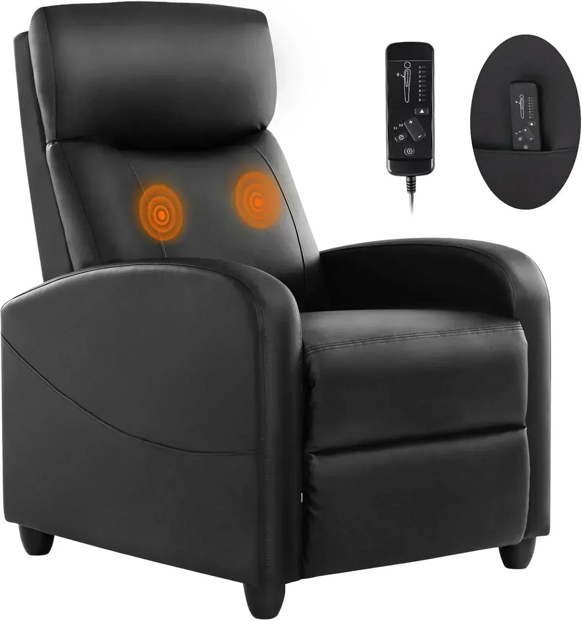 Sweet and crisp rocking chair 360 degree rotating recliner with sliding function